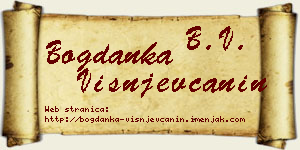Bogdanka Višnjevčanin vizit kartica